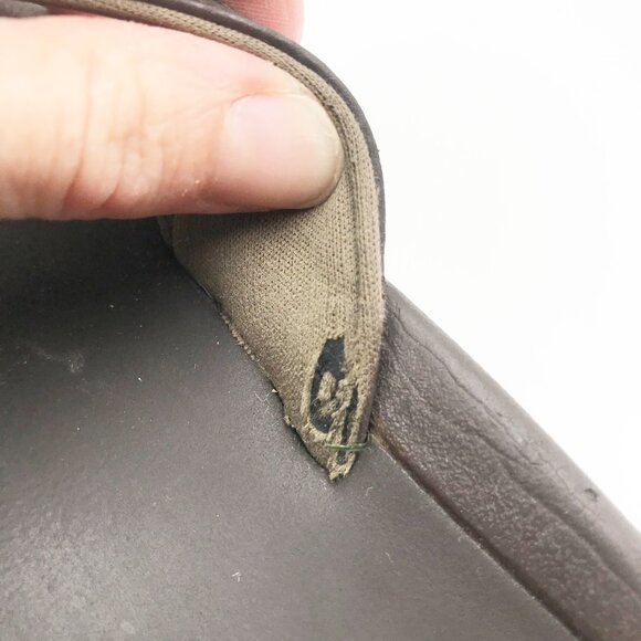 OLUKAI Brown Leather Flip Flop Thong Sandals Mens 10 - Picture 8 of 11